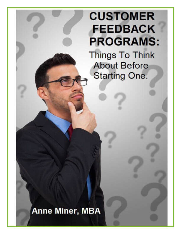 customer feedback programs man thinking